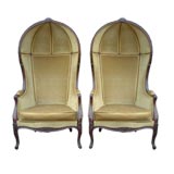 Pair of Capucine chairs in the style of Louis XV