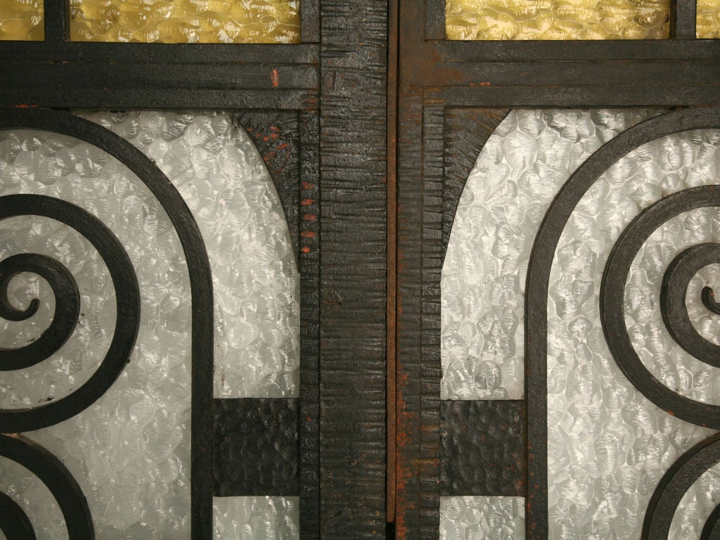 art deco patio doors