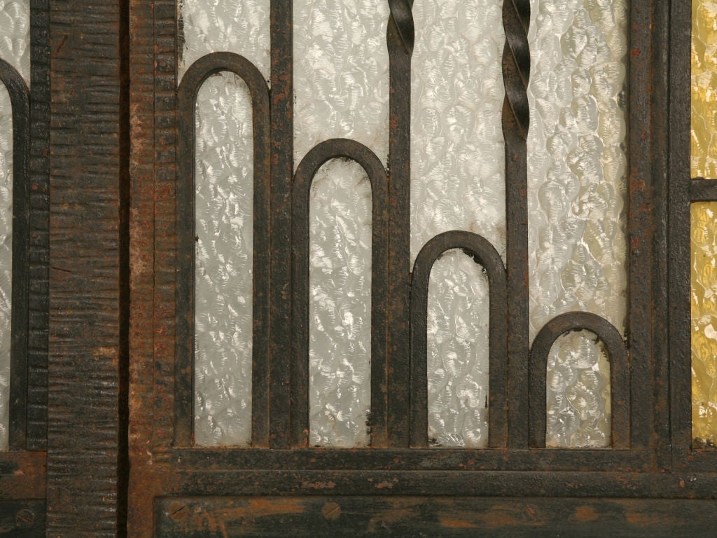 Iron c.1930 Pair of Fabulous French Art Deco Doors