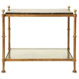 c.1940-1960 French 2-Tier Marble and Glass Coffee Table c.1940-1960 French 2-Tier Marble and Glass Coffee Table