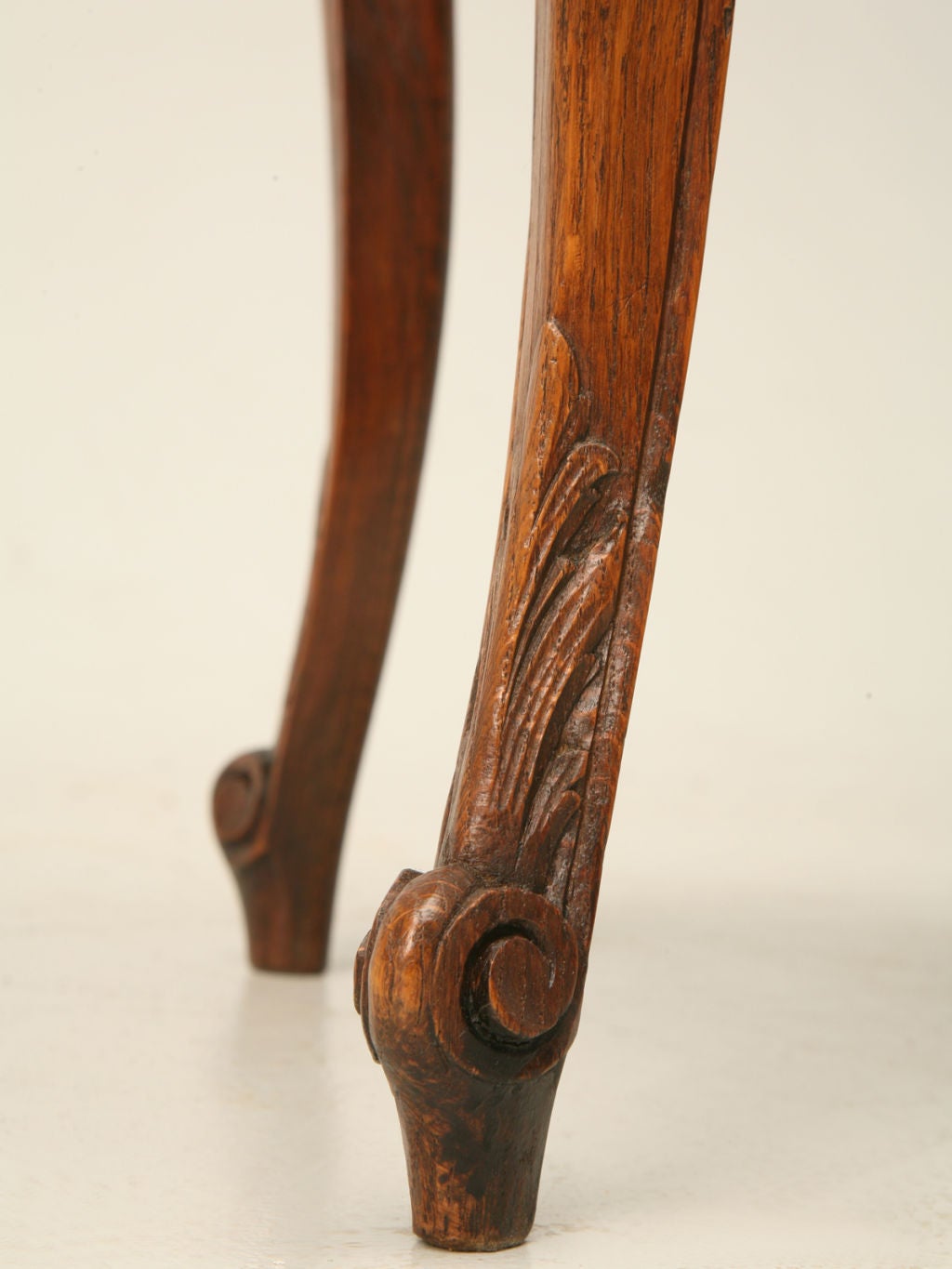 c.1920 French Oak Louis XV Style End Table/Petite Coffee Table 7