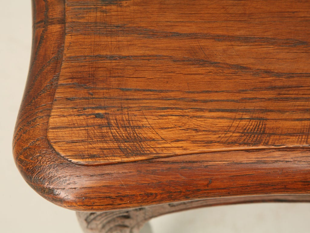 c.1920 French Oak Louis XV Style End Table/Petite Coffee Table 2