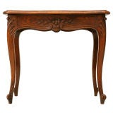 c.1920 French Oak Louis XV Style End Table/Petite Coffee Table