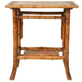 c.1890 Hand Painted English Bamboo Table