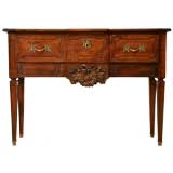 c.1820 French Louis XVI Style Cherry & Walnut Console