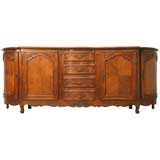 c.1930-1940 Louis XV Style Cherry Buffet w/ a Beautiful Top