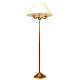 c.1940 French Brass Floor Lamp