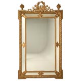 c.1860 Gilt French Mirror