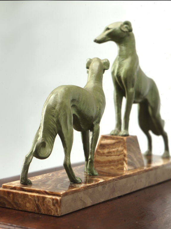 c.1920 Art Deco Borzoi Sculpture
