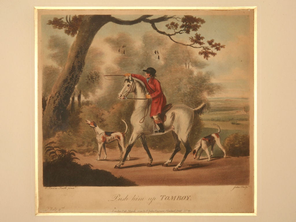 c.1790 8 Hand Colored Aquatint Engravings By Francis Jukes 1