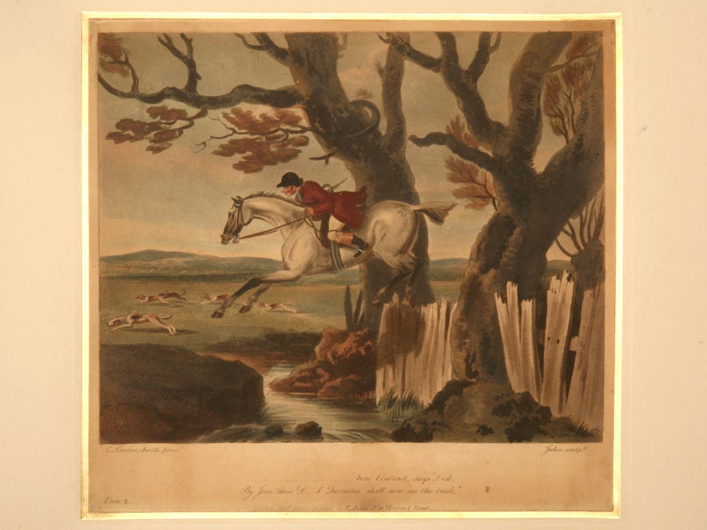 c.1790 8 Hand Colored Aquatint Engravings By Francis Jukes 2