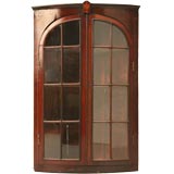 c.1780 Glazed Corner Cabinet