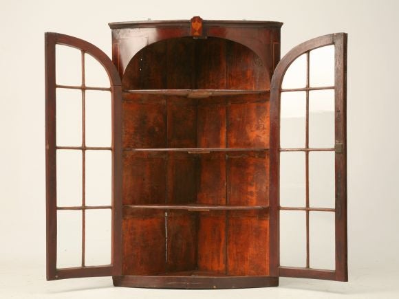 c.1780 Glazed Corner Cabinet