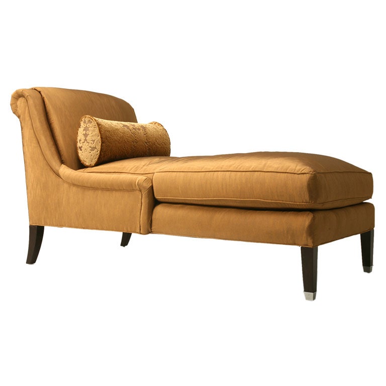 Chaise in Ginger Fabric