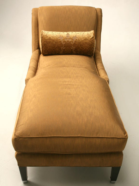 American Chaise in Ginger Fabric