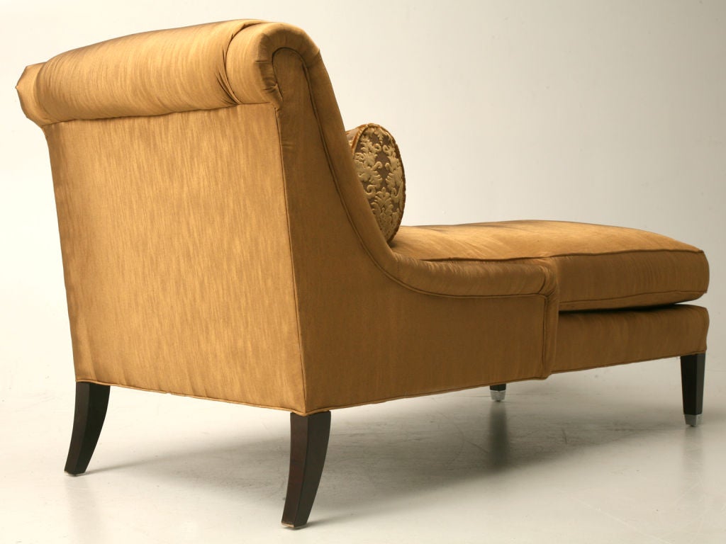 Chaise in Ginger Fabric 5