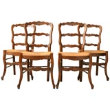 Set of Four French Vintage Side Chairs