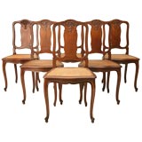 Set of Six Antique Side Chairs