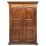 c.1850 French Provincial Walnut Armoire