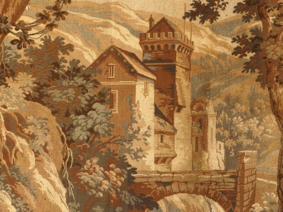 Vintage French Tapestry Panel