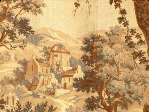Vintage French Tapestry Panel