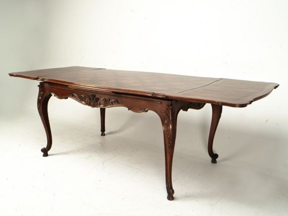 French Vintage Draw Leaf Table