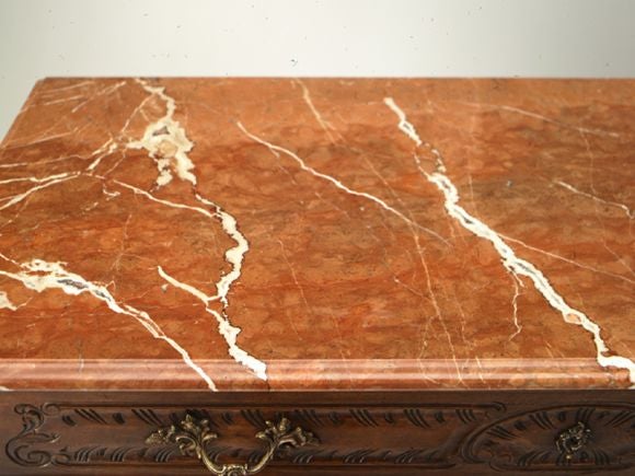 Petite Carved Louis XV  Walnut Buffet