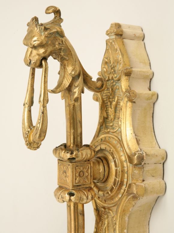c.1900 Pair French Bronze Sconces
