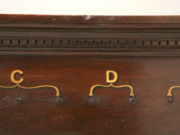 vintage hotel key rack