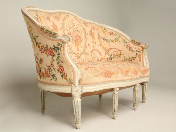 Louis XVI Painted Settee