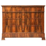 Antique Burled Walnut Louis Philippe Style Chest of Drawers