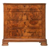 Louis Philippe Style Burled Walnut Dresser