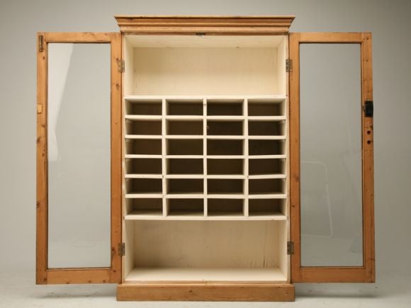Antique Pine Shoe Cupboard