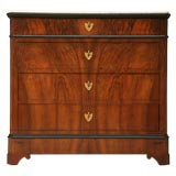 Louis Philippe Book-Matched Walnut Chest Of Drawers