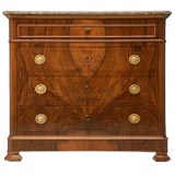 Louis Philippe Style Book-Matched Walnut Chest of Drawers