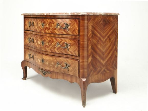 Louis XV Style Bombe Commode
