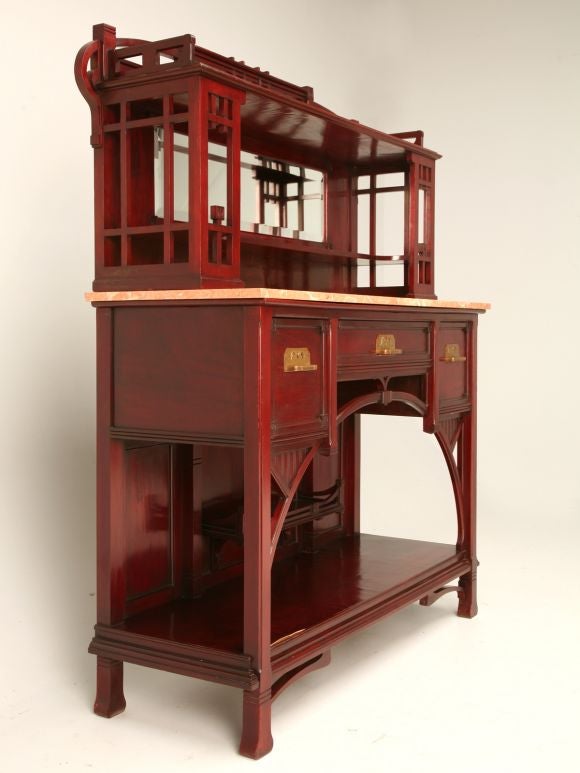 c.1895 Aesthetic Movement Mahogany Buffet