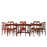 c.1895 Aesthetic Movement Dining Table & Chairs