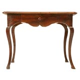c. 1720 French Oak 
Walnut Writing/End Table