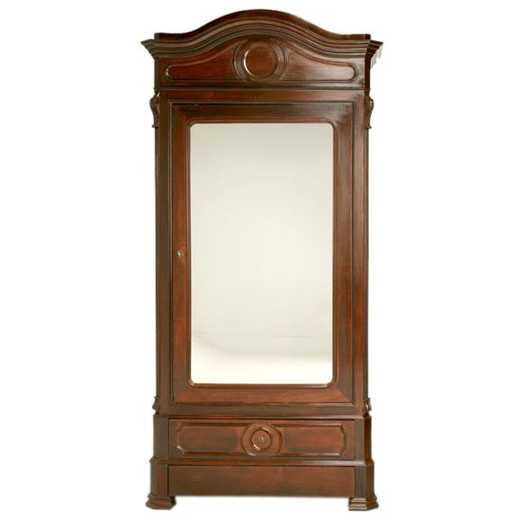c.1880 Rosewood Louis Philippe Style Armoire