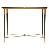 c.1940 Black Glass Coffee Table