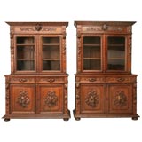 c.1860-1880 Pair of Matched Henri II Bibliotheques