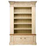 English Distressed Painted Bibliotheque