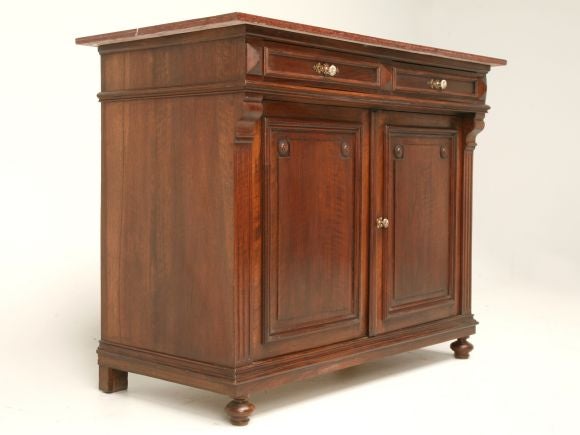 c.1890 Petite French Walnut Server
