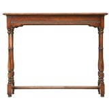 Oak Console Table with Yew Wood Banding