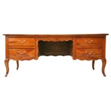 c.1900 French Cherrywood Louis XV Style Desk