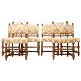 c.1860 Set of 6 Barley Twist Chairs