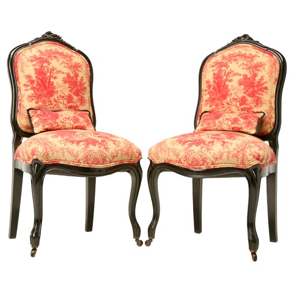 c.1870 Pair of Napoleon III Hall Chairs