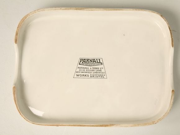 19th Century Parnall & Sons Shop Margarine Display Platter
