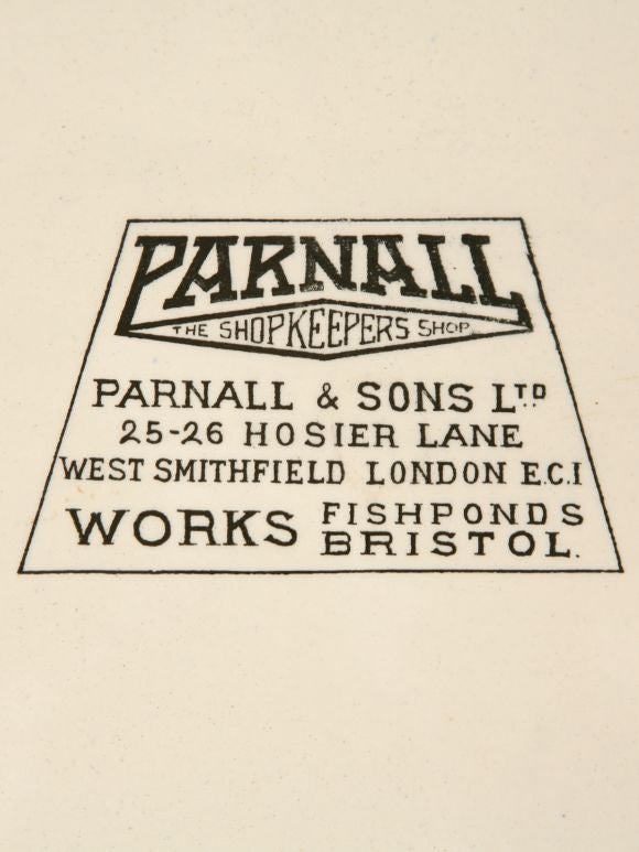 Stoneware Parnall & Sons Shop Margarine Display Platter
